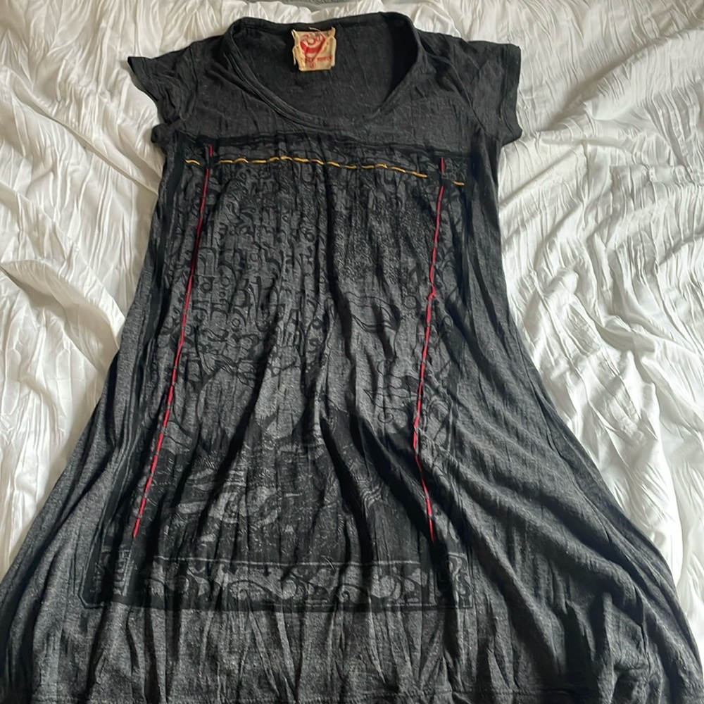 Funky tshirt dress with design on the front